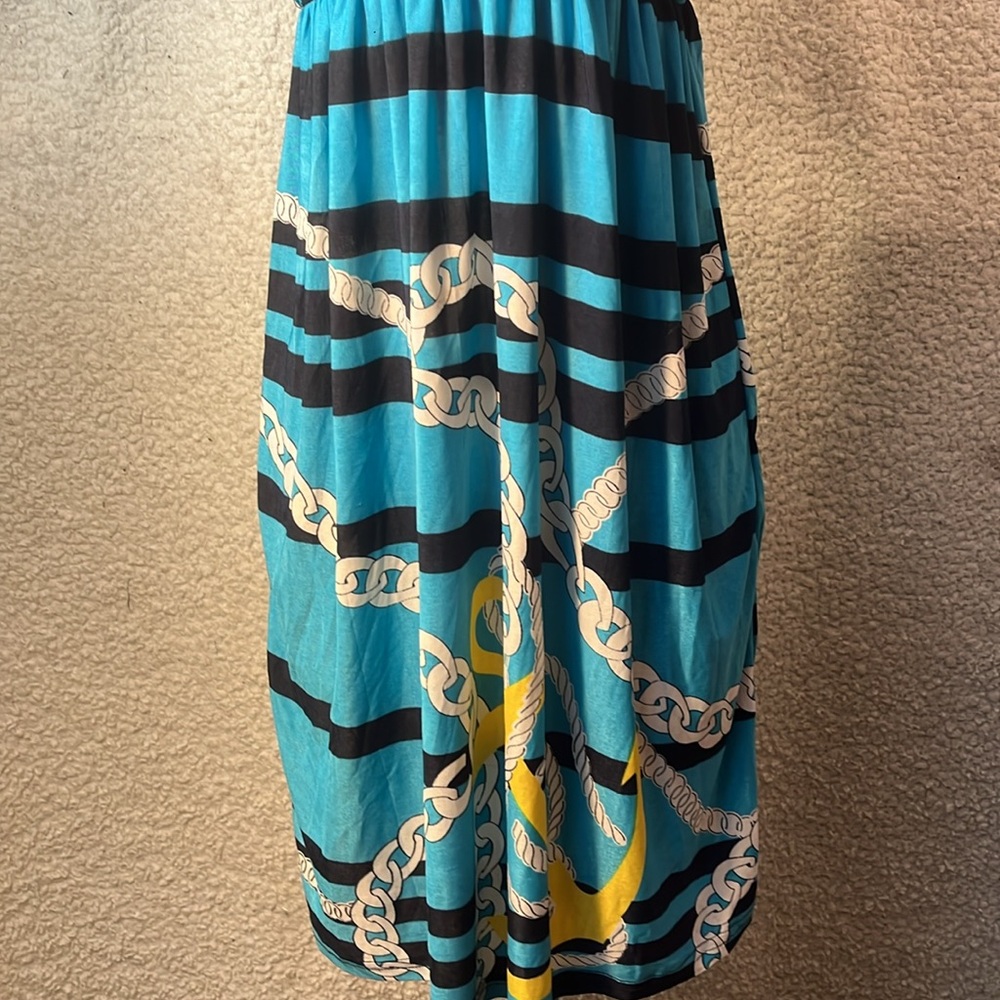 5th & Love ❤️ Chain ⛓️‍💥 and Anchor Beach Summer dress - Picture 2 of 6
